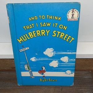 Vntg 1964 And to think that I saw it on mulberry street’ Dr Seuss book vanguard
